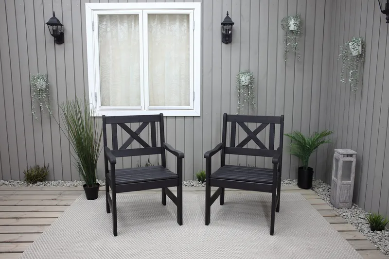 Olivo Utefåtölj - Svart - Utemöbler - Utestol & trädgårdsstol - Utefåtölj & loungefåtölj