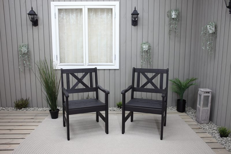 Olivo Utefåtölj - Svart - Utemöbler - Utestol & trädgårdsstol - Utefåtölj & loungefåtölj