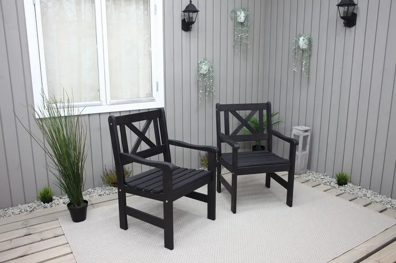 Olivo Utefåtölj - Svart - Utemöbler - Utestol & trädgårdsstol - Utefåtölj & loungefåtölj