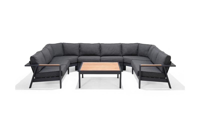 Palau HörnUtefåtölj - Grå - Utemöbler - Utestol & trädgårdsstol - Utefåtölj & loungefåtölj