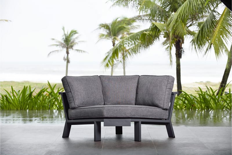 Palau HörnUtefåtölj - Grå - Utemöbler - Utestol & trädgårdsstol - Utefåtölj & loungefåtölj