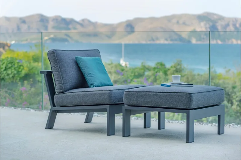 Palau Utefåtölj - Grå - Utemöbler - Utestol & trädgårdsstol - Utefåtölj & loungefåtölj