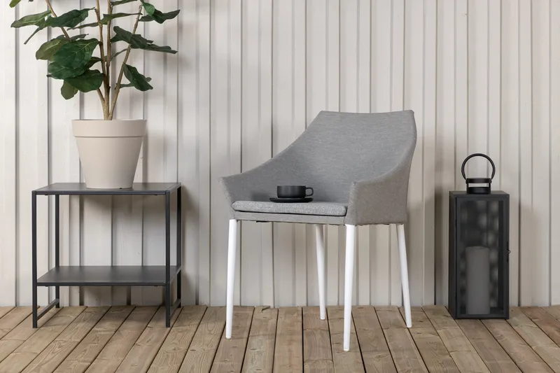 Spoga Utefåtölj - Vit/Ljusgrå - Utemöbler - Utestol & trädgårdsstol - Utefåtölj & loungefåtölj