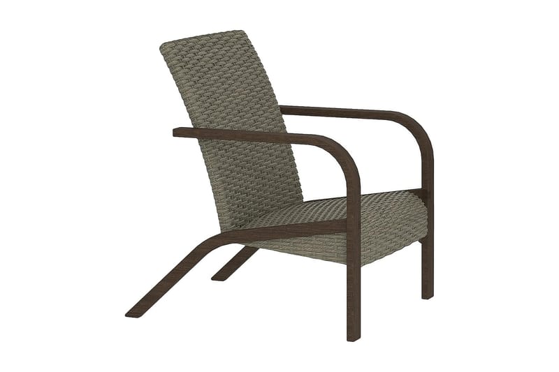 Utefåtölj Grå 2-pack - Dorel Home - Utemöbler - Utestol & trädgårdsstol - Utefåtölj & loungefåtölj