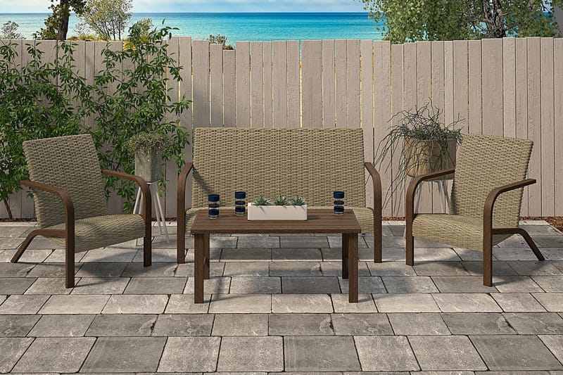 Utefåtölj Grå - Dorel Home - Utemöbler - Utestol & trädgårdsstol - Utefåtölj & loungefåtölj