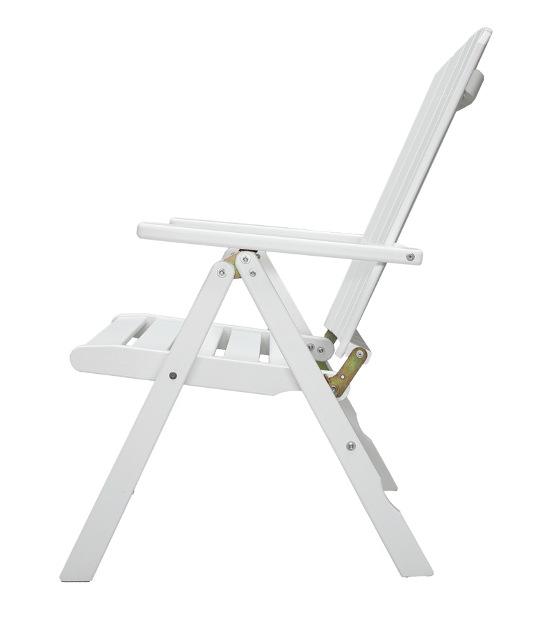 Utestol Baltic Garden Kungshamn Recliner 2-pack, vit - vit - Utemöbler - Utestol & trädgårdsstol - Positionsstol