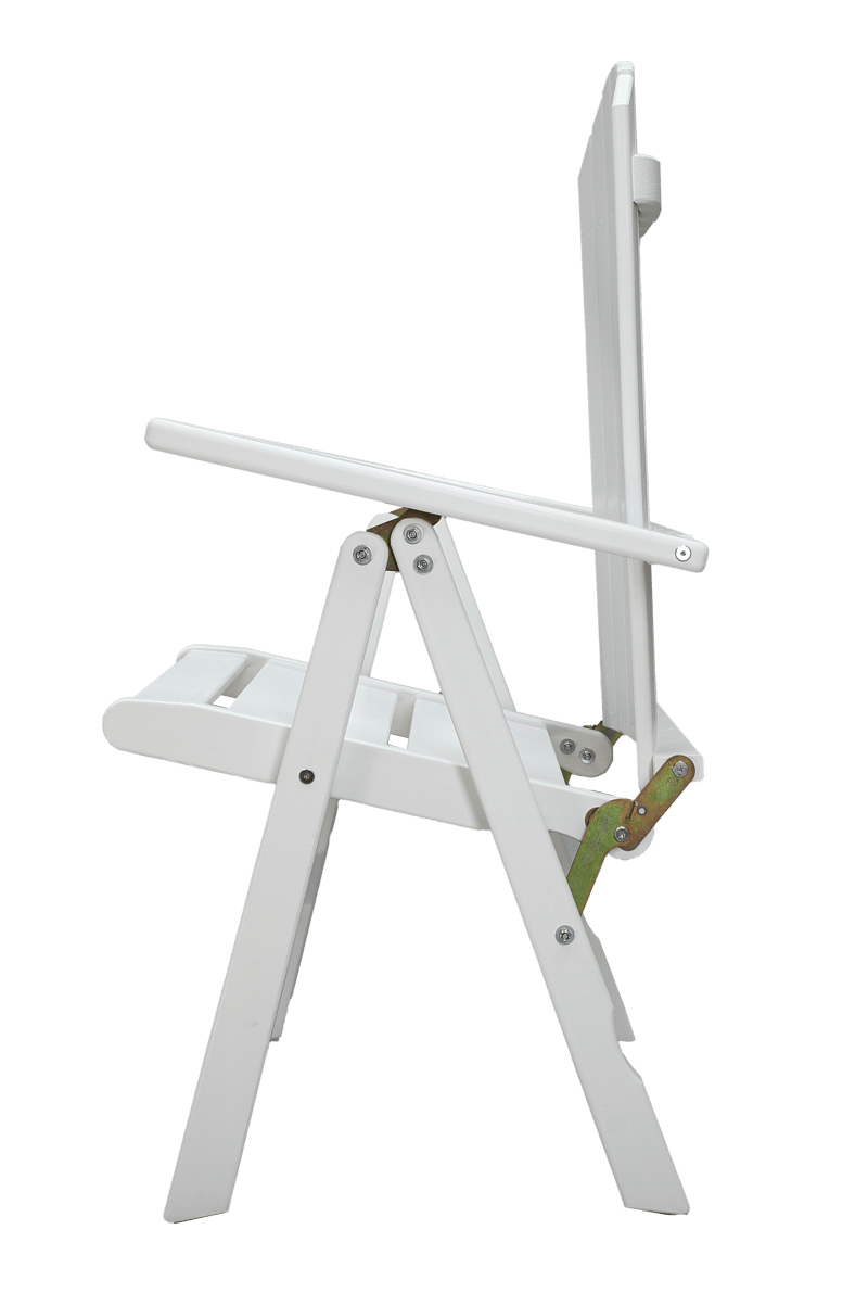 Utestol Baltic Garden Kungshamn Recliner 2-pack, vit - vit - Utemöbler - Utestol & trädgårdsstol - Positionsstol