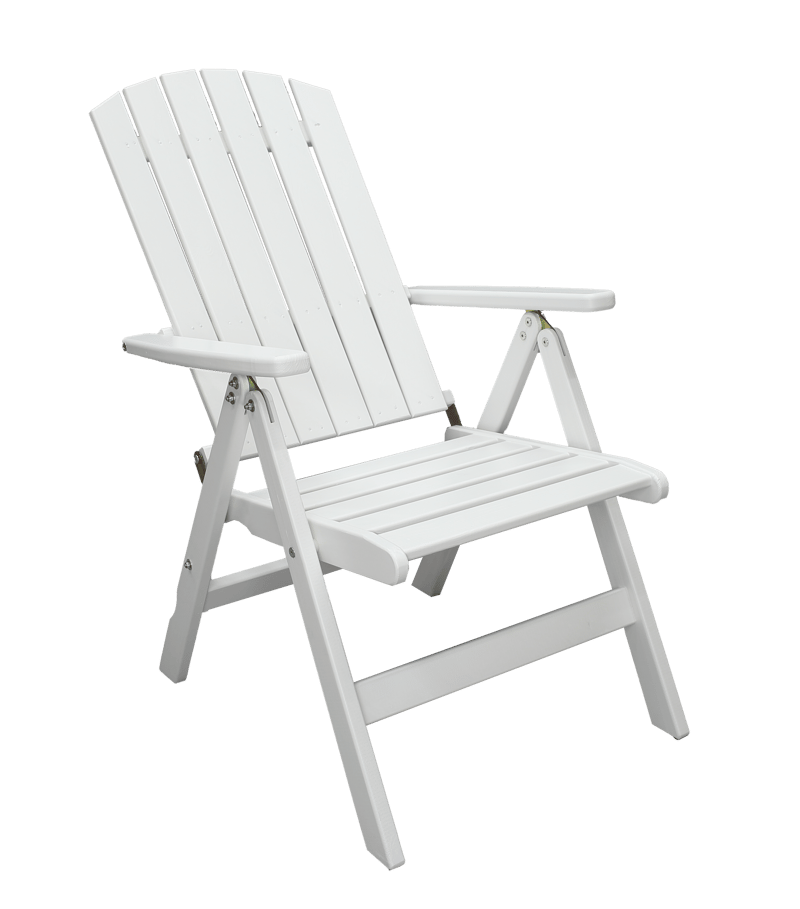 Utestol Baltic Garden Kungshamn Recliner 2-pack, vit - vit - Utemöbler - Utestol & trädgårdsstol - Positionsstol