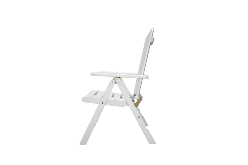 Utestol Baltic Garden Kungshamn Recliner 2-pack, vit - vit - Utemöbler - Utestol & trädgårdsstol - Positionsstol