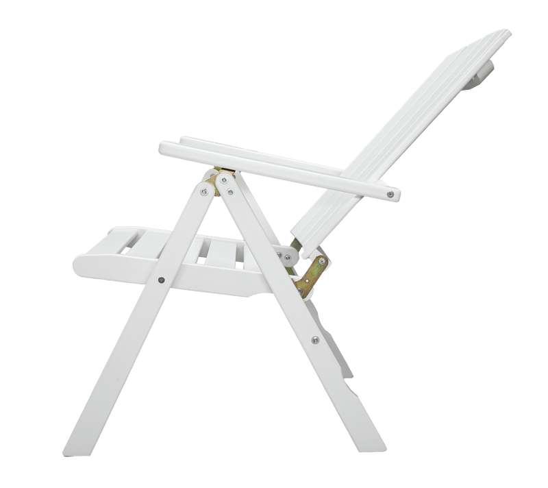 Utestol Baltic Garden Kungshamn Recliner 2-pack, vit - vit - Utemöbler - Utestol & trädgårdsstol - Positionsstol