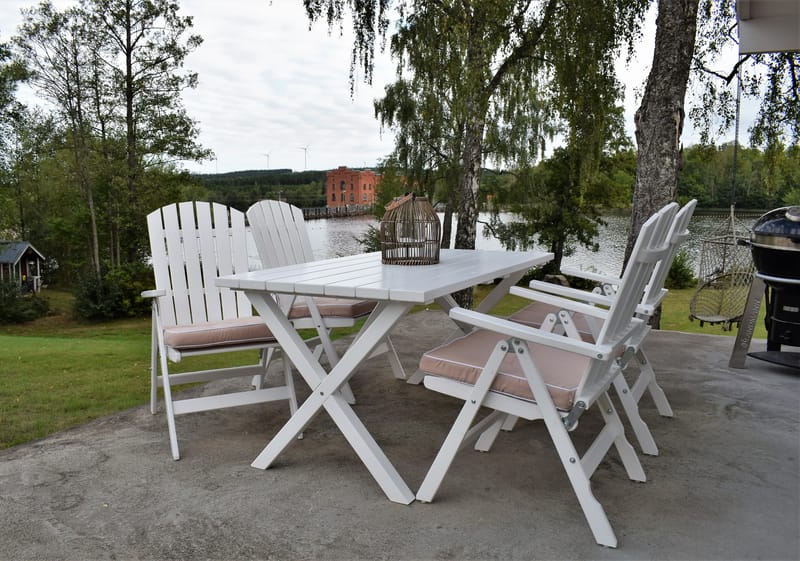 Utestol Baltic Garden Kungshamn Recliner 2-pack, vit - vit - Utemöbler - Utestol & trädgårdsstol - Positionsstol