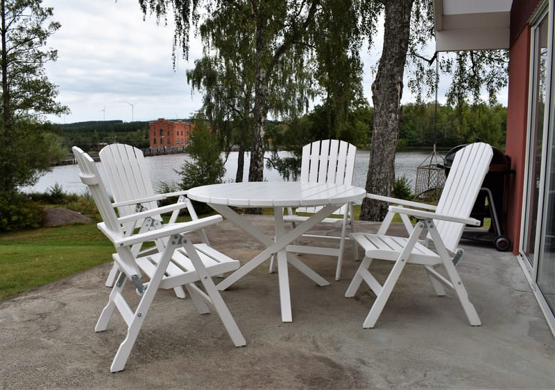 Utestol Baltic Garden Kungshamn Recliner 2-pack, vit - vit - Utemöbler - Utestol & trädgårdsstol - Positionsstol