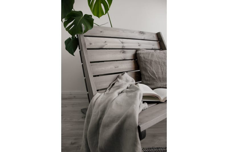 Utestol EcoFurn Granny Double Furu Oljad Grå - Grå - Utemöbler - Utestol & trädgårdsstol - Utefåtölj & loungefåtölj