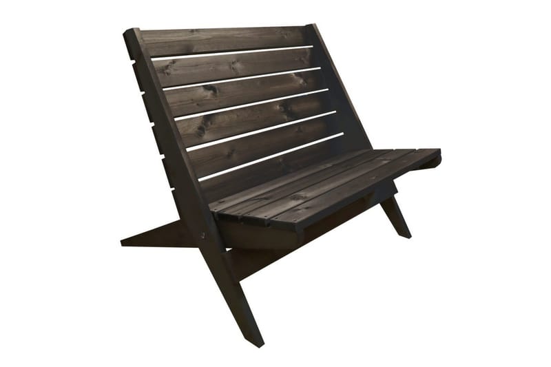 Utestol Hillerstorp Granny Double Furu Oljad Svart, Svart