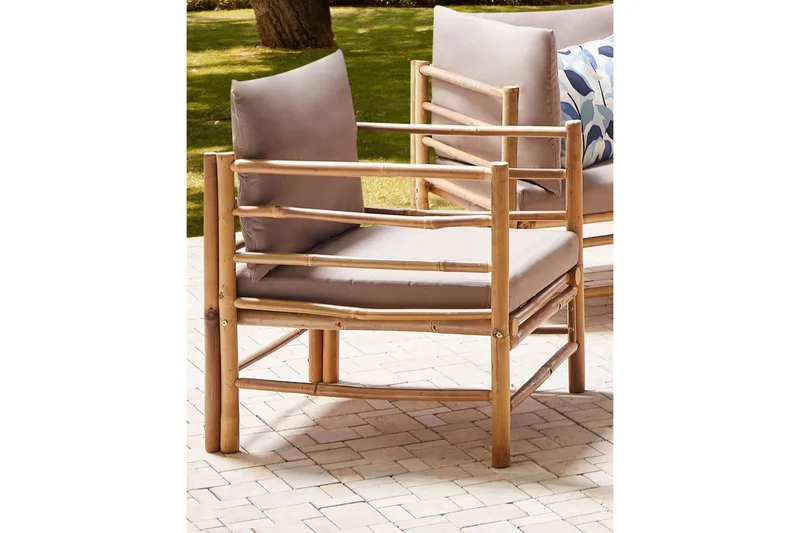 Villa Castelli Utefåtölj - Ljusbrun/Beige - Utemöbler - Utestol & trädgårdsstol - Utefåtölj & loungefåtölj