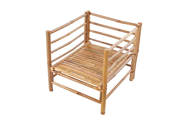 Villa Castelli Utefåtölj - Vit/Ljusbrun - Utemöbler - Utestol & trädgårdsstol - Utefåtölj & loungefåtölj