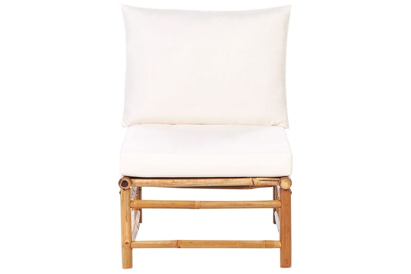 Villa Castelli Utefåtölj - Vit/Ljusbrun - Utemöbler - Utestol & trädgårdsstol - Utefåtölj & loungefåtölj