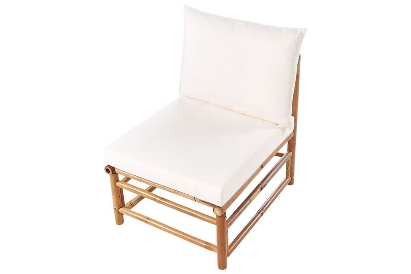 Villa Castelli Utefåtölj - Vit/Ljusbrun - Utemöbler - Utestol & trädgårdsstol - Utefåtölj & loungefåtölj