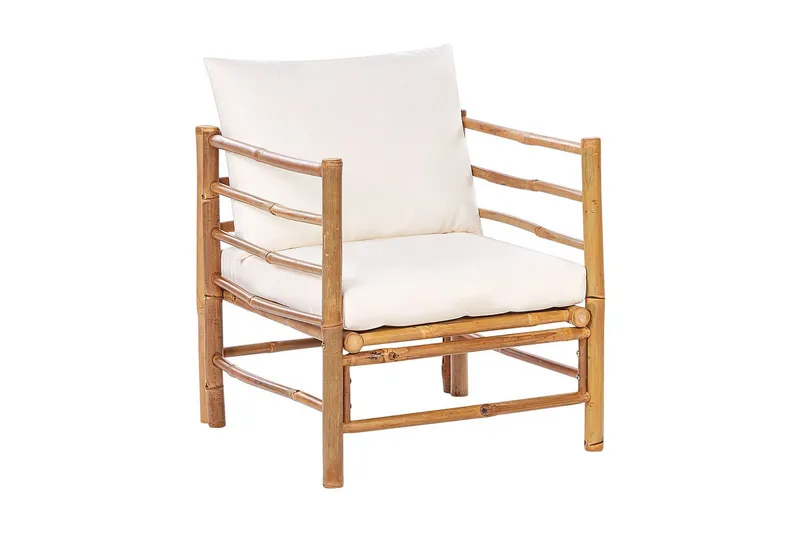 Villa Castelli Utefåtölj, Vit/Ljusbrun