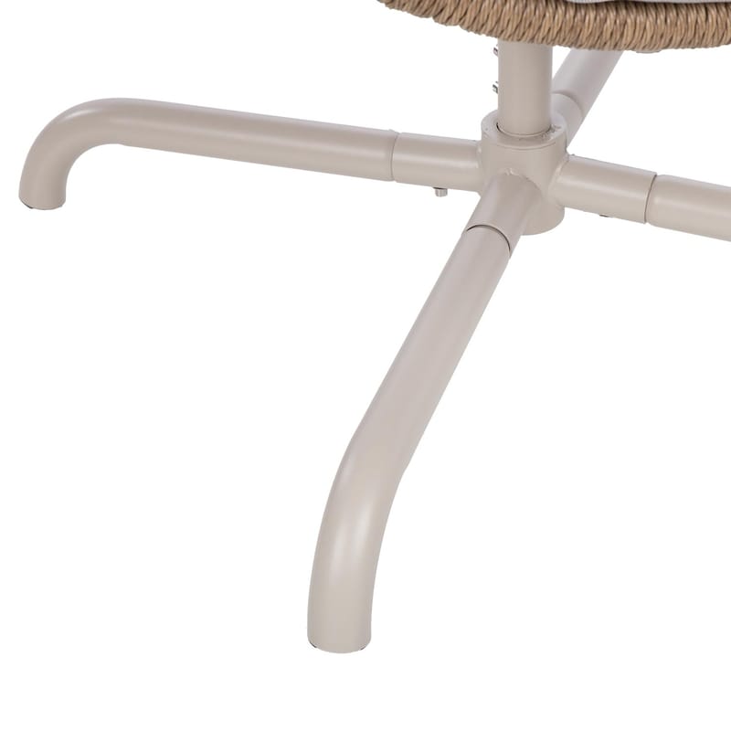 Vilostol Dorian snurrfåtölj 89x95x154 cm - Ljusbrun - Utemöbler - Utestol & trädgårdsstol - Utefåtölj & loungefåtölj