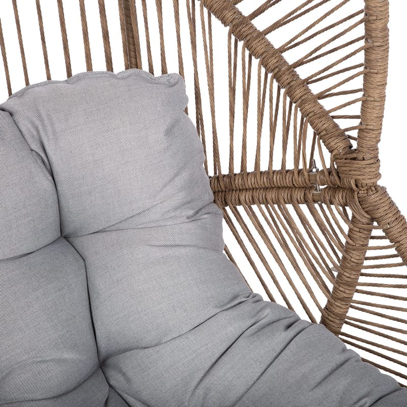 Vilostol Dorian snurrfåtölj 89x95x154 cm - Ljusbrun - Utemöbler - Utestol & trädgårdsstol - Utefåtölj & loungefåtölj