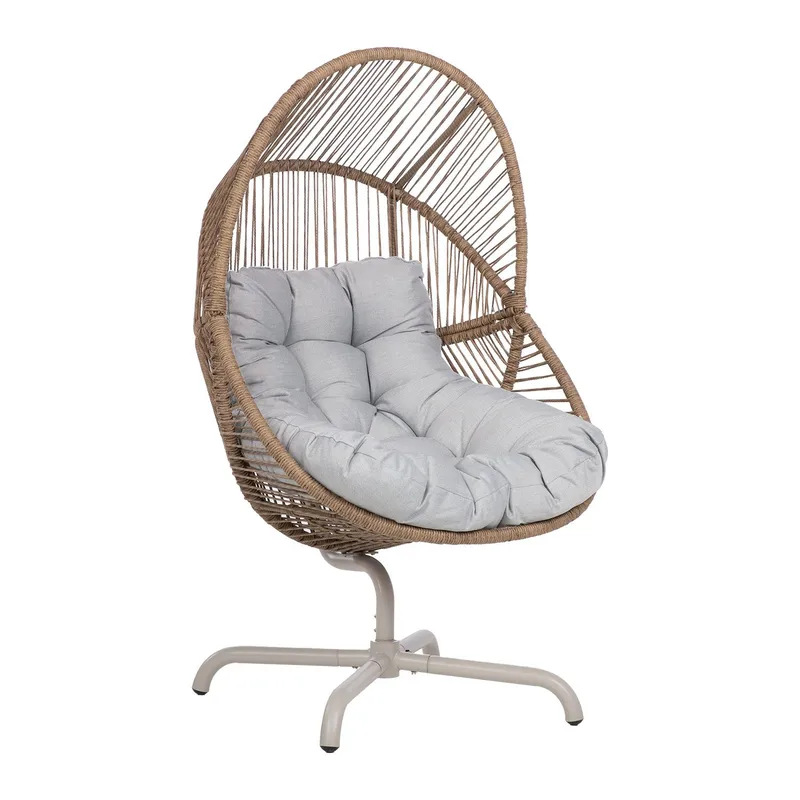 Vilostol Dorian snurrfåtölj 89x95x154 cm, Ljusbrun