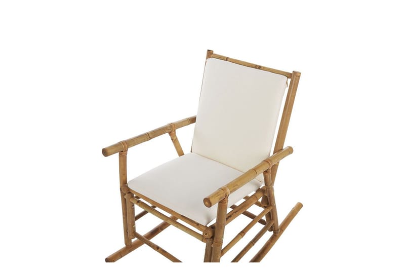 Vonsha Gungstol utomhus - Vit/Ljusbrun - Utemöbler - Utestol & trädgårdsstol - Gungstol utomhus