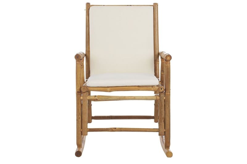 Vonsha Gungstol utomhus - Vit/Ljusbrun - Utemöbler - Utestol & trädgårdsstol - Gungstol utomhus