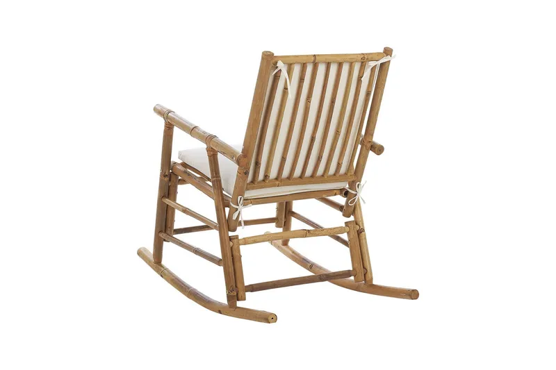 Vonsha Gungstol utomhus - Vit/Ljusbrun - Utemöbler - Utestol & trädgårdsstol - Gungstol utomhus