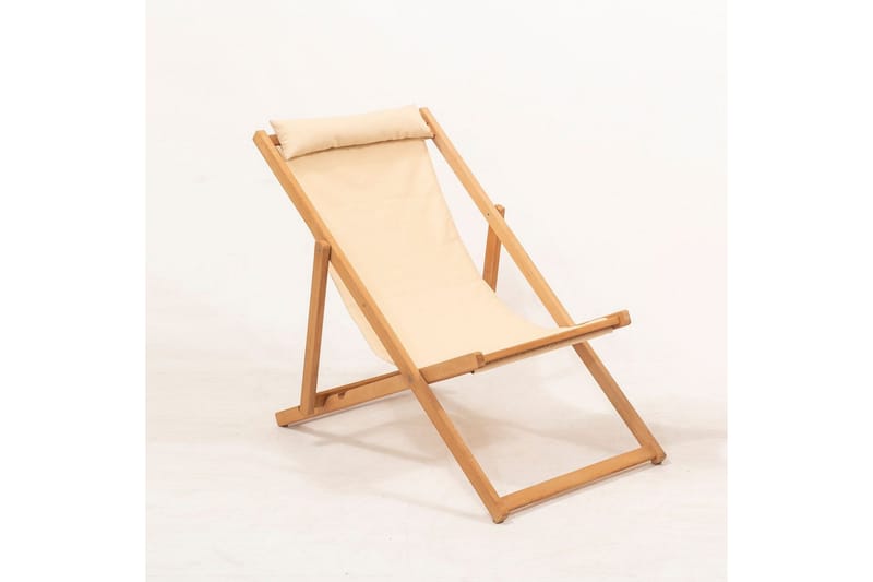 Zarith Solstol 59x44 cm - Cremevit - Utemöbler - Utestol & trädgårdsstol - Solstolar