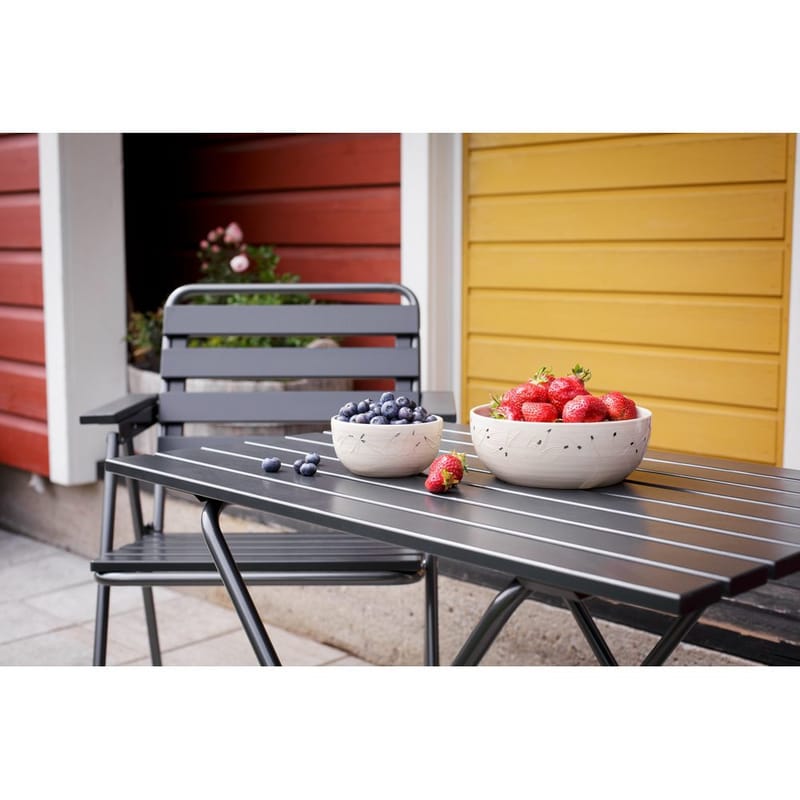 Bordsgruppset Varax Retro 401 + 2 st 305 Grå/Svart - Grå/Svart - Utemöbler - Utegrupp - Matgrupp utomhus