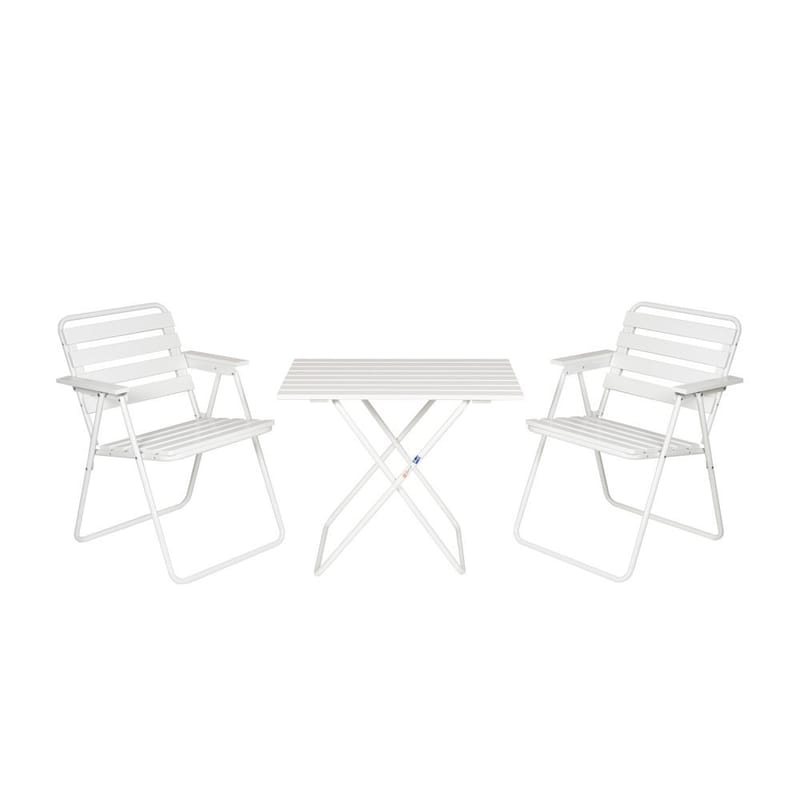 Bordsgruppset Varax Retro 401 + 2 st 305 Vit, Vit