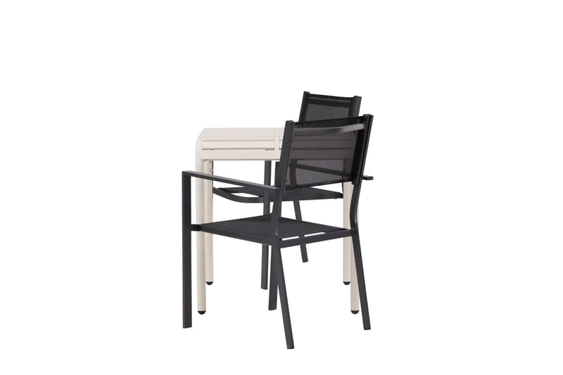 Borneo Matgrupp Utomhus + 2 Copacabana Utestolar - Beige - Utemöbler - Utegrupp - Matgrupp utomhus