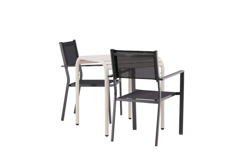 Borneo Matgrupp Utomhus + 2 Copacabana Utestolar - Beige - Utemöbler - Utegrupp - Matgrupp utomhus