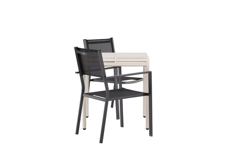 Borneo Matgrupp Utomhus + 2 Copacabana Utestolar - Beige - Utemöbler - Utegrupp - Matgrupp utomhus