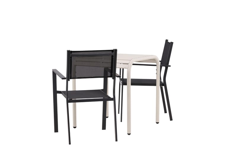 Borneo Matgrupp Utomhus + 2 Copacabana Utestolar - Beige - Utemöbler - Utegrupp - Matgrupp utomhus