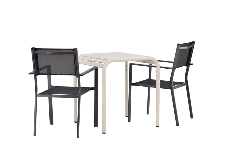 Borneo Matgrupp Utomhus + 2 Copacabana Utestolar - Beige - Utemöbler - Utegrupp - Matgrupp utomhus