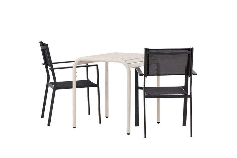 Borneo Matgrupp Utomhus + 2 Copacabana Utestolar - Beige - Utemöbler - Utegrupp - Matgrupp utomhus