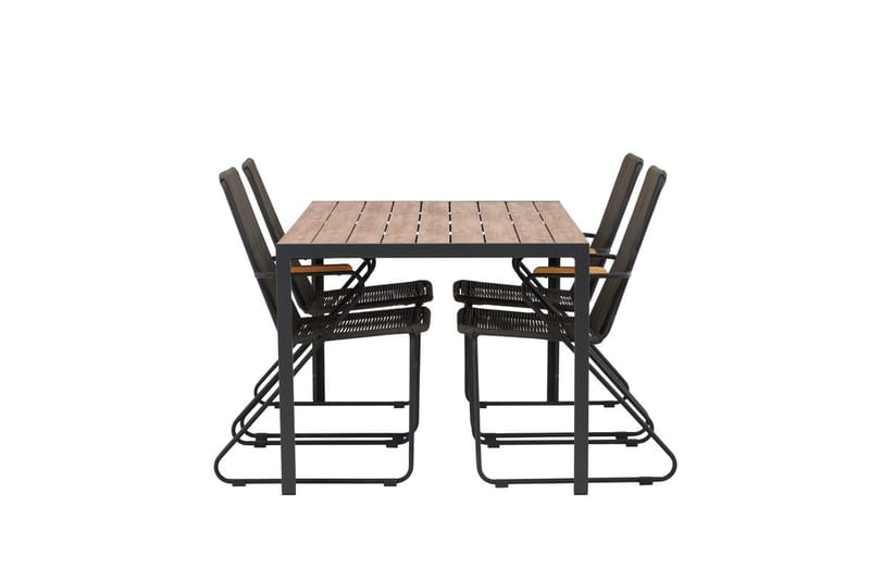 Break Matbord Utomhus 150 cm med 4 Bois Karmstol - Utemöbler - Utegrupp - Matgrupp utomhus