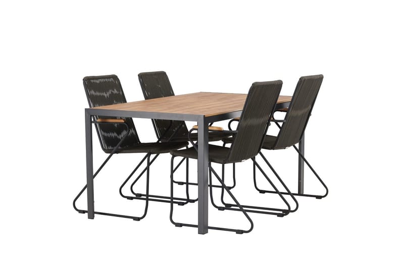 Break Matbord Utomhus 150 cm med 4 Bois Karmstol - Utemöbler - Utegrupp - Matgrupp utomhus