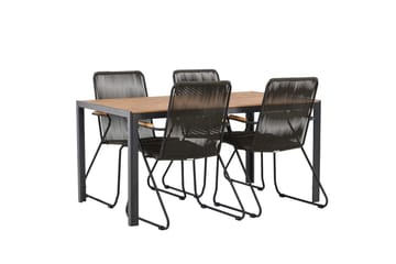 Break Matbord Utomhus 150 cm med 4 Bois Karmstol - Utemöbler - Utegrupp - Matgrupp utomhus