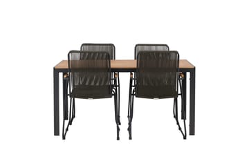 Break Matbord Utomhus 150 cm med 4 Bois Karmstol - Utemöbler - Utegrupp - Matgrupp utomhus