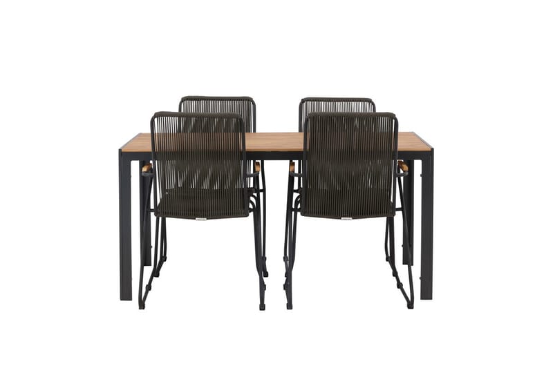 Break Matbord Utomhus 150 cm med 4 Bois Karmstol - Utemöbler - Utegrupp - Matgrupp utomhus