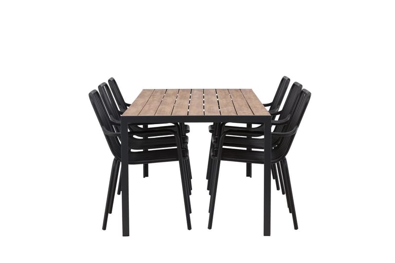 Break Matbord Utomhus 205 cm med 6 Peking Karmstol