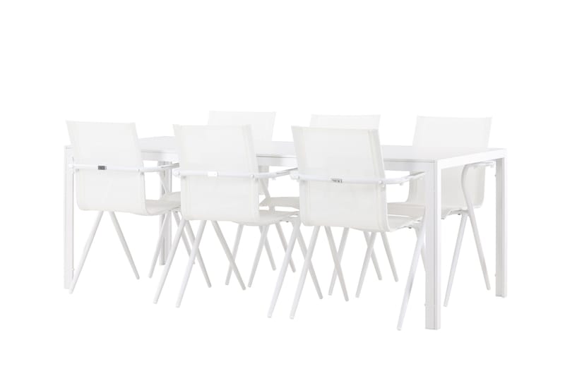 Break Matgrupp 205 cm + 6 st Alling Matstolar Vit, undefined