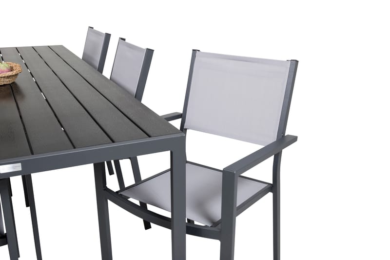 Break Matgrupp Utomhus + 6 Utestolar - Svart - Utemöbler - Utegrupp - Matgrupp utomhus