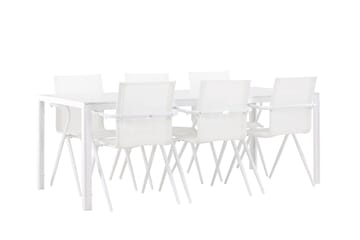 Break Matgrupp Utomhus cm Rektangulär med 6 Alina Utestolar - Utemöbler - Utegrupp - Matgrupp utomhus