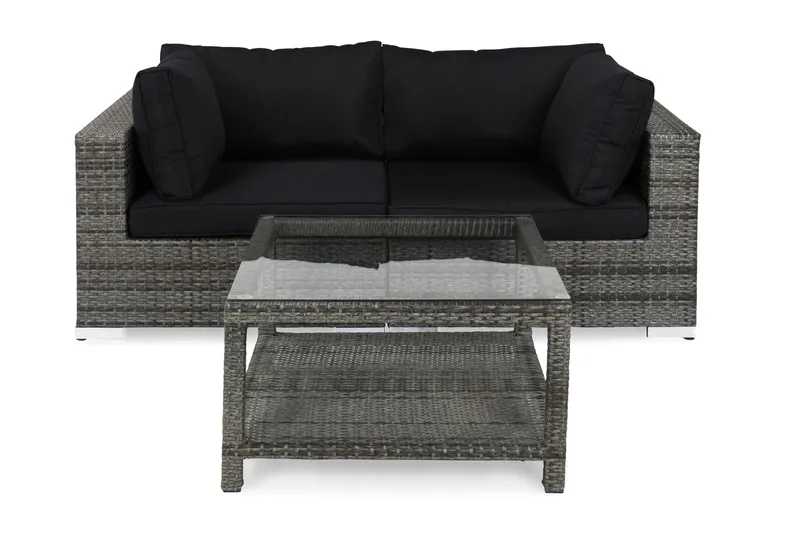 Bahamas Loungegrupp 2-sits Bord 75x75, Grå