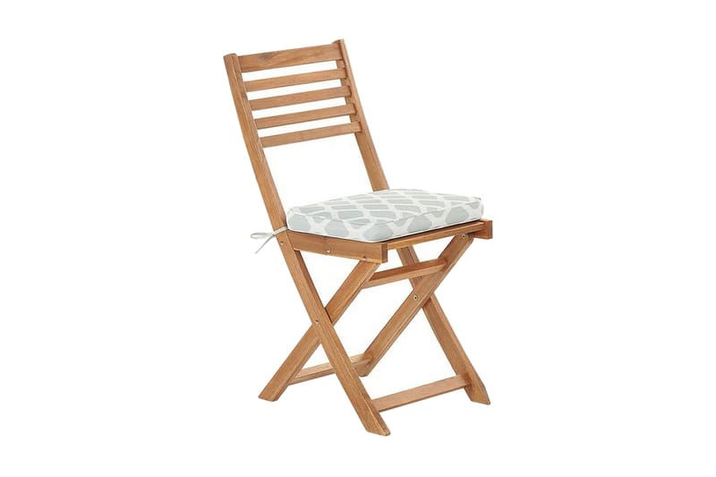 Balkongset av Utebord och 2 Utestolar brun/mintgrön FIJI - Vit - Utemöbler - Utegrupp - Cafeset