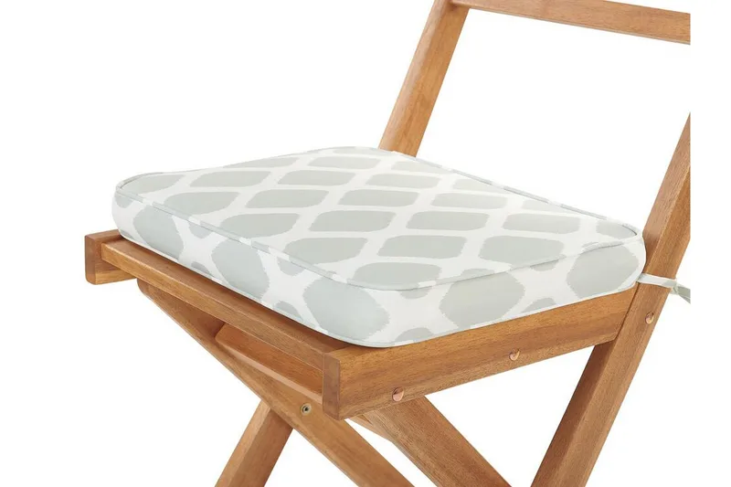 Balkongset av Utebord och 2 Utestolar brun/mintgrön FIJI - Vit - Utemöbler - Utegrupp - Cafeset